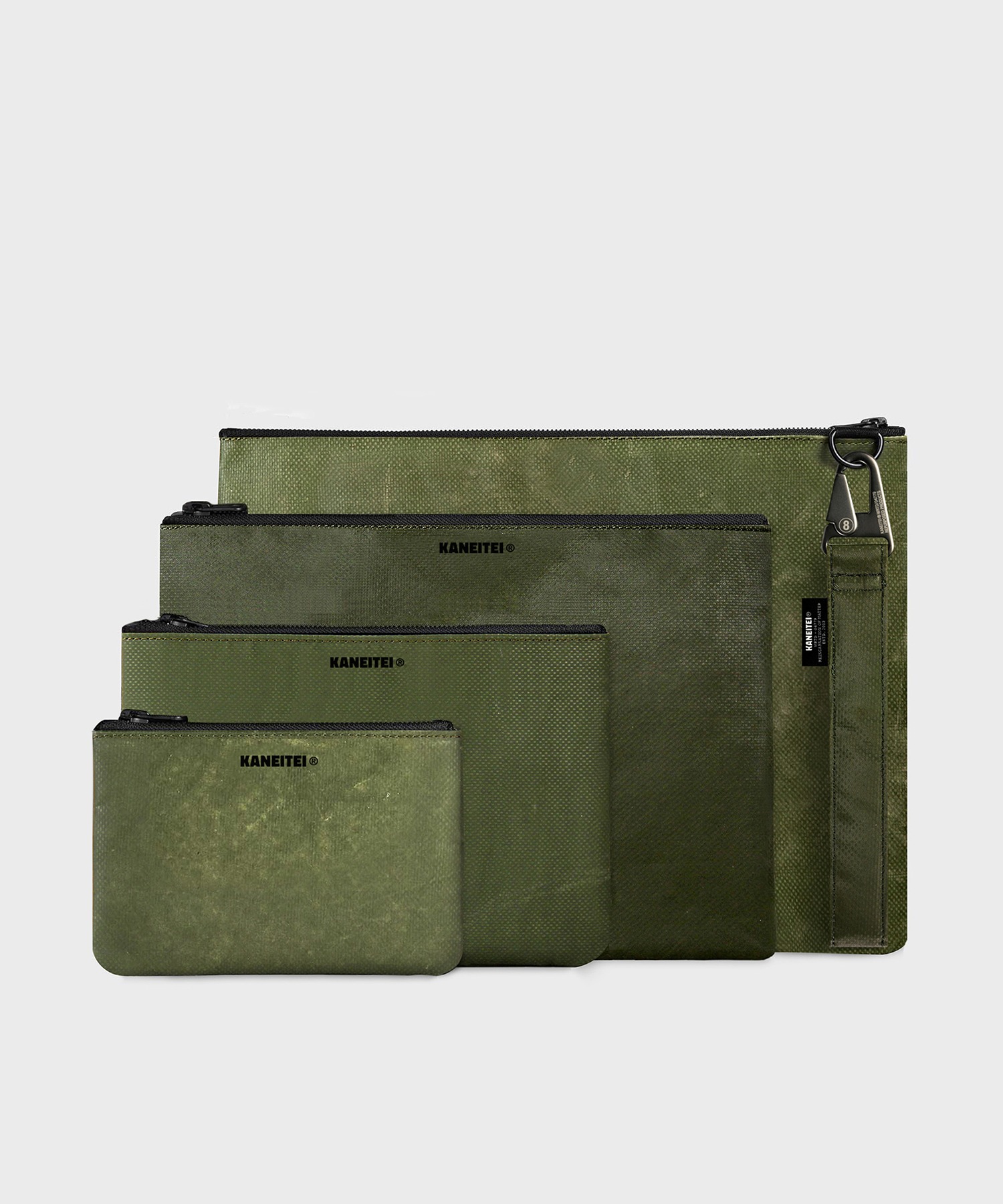 [M 4/3 예약발송] TIGER FLAT POUCH (OLIVE DRAB) / UPCYCLED