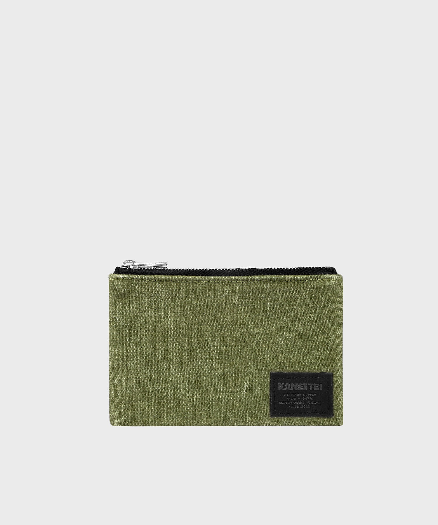 HAIKU FLAT POUCH S (OLIVE DRAB) / UPCYCLED