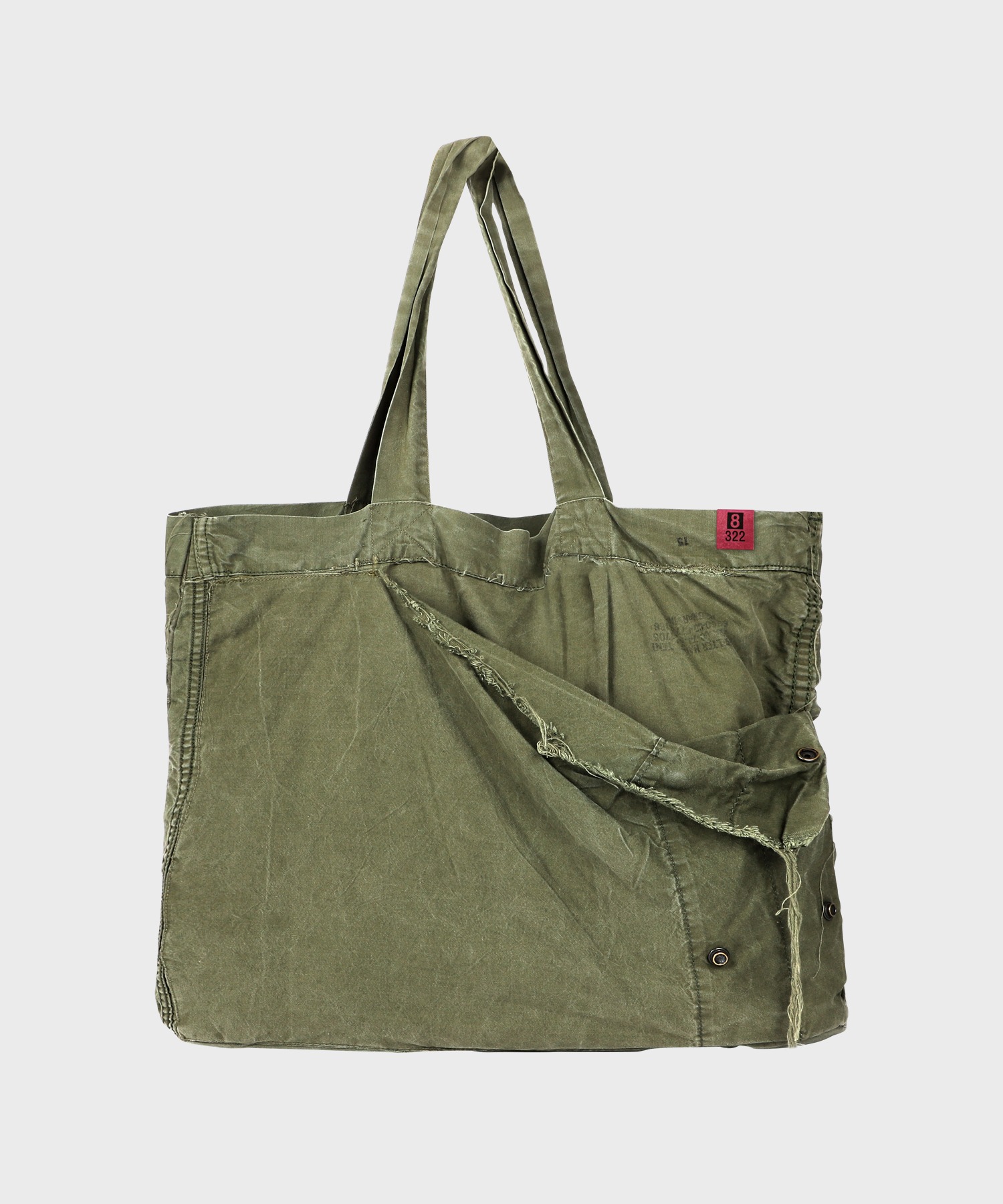 AMSTERDAM TOTE BAG (OLIVE DRAB) / UPCYCLED
