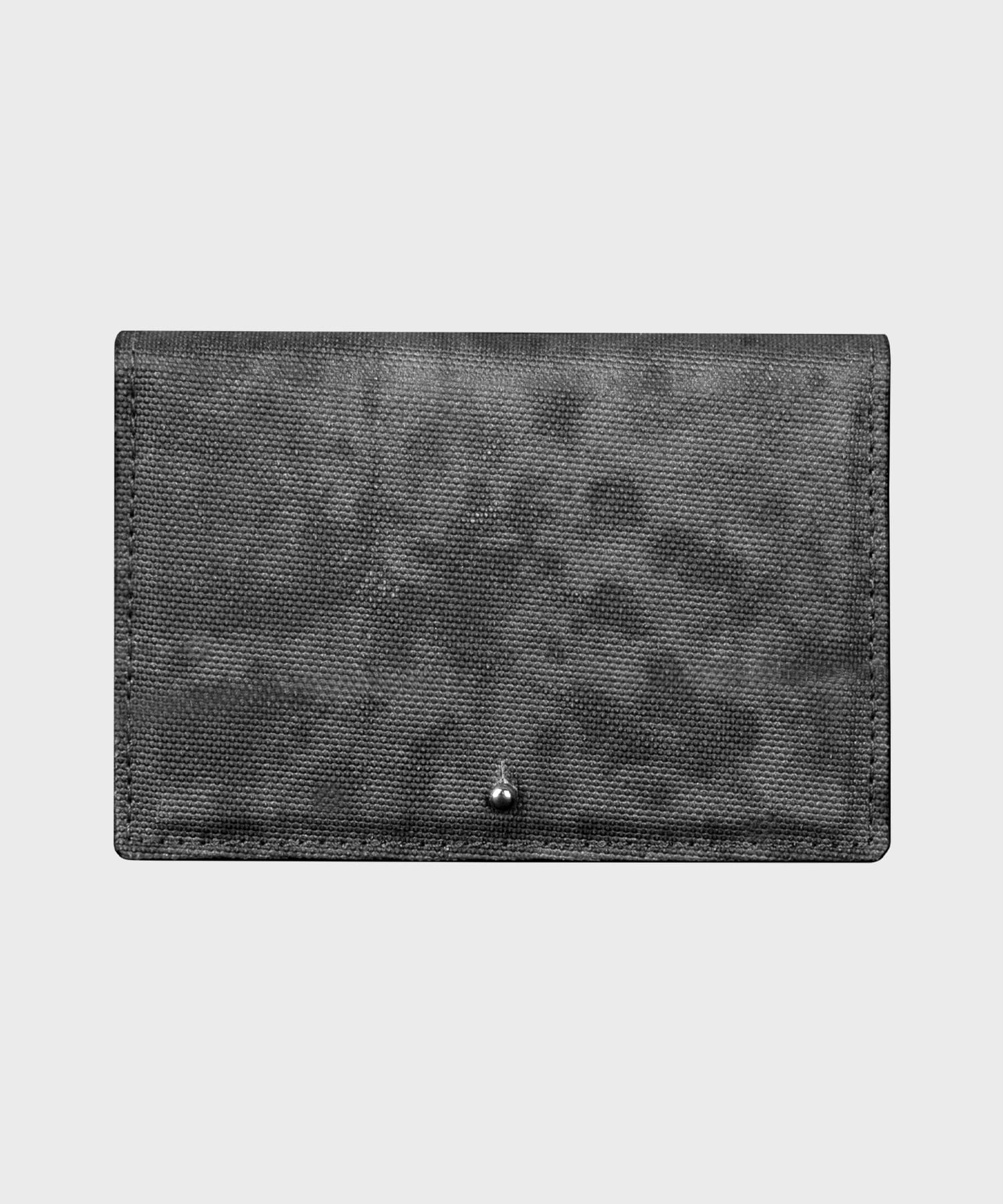 OM BUTTON STUD WALLET (GRAY) / UPCYCLED