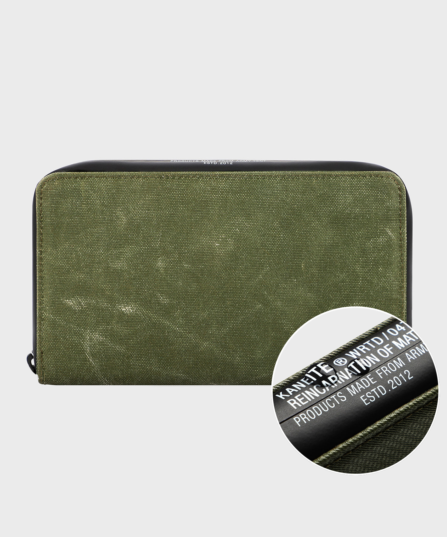 BERLIN ZIP WALLET L (OLIVE DRAB) / UPCYCLED