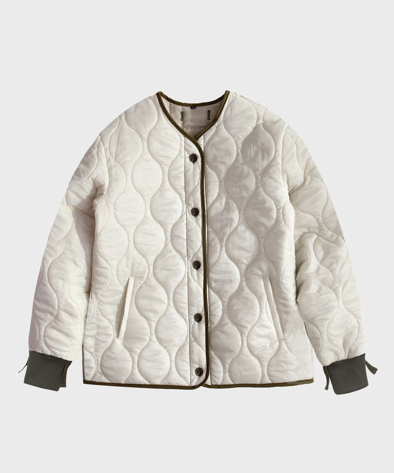 M65 QUILTING JACKET (IVORY)