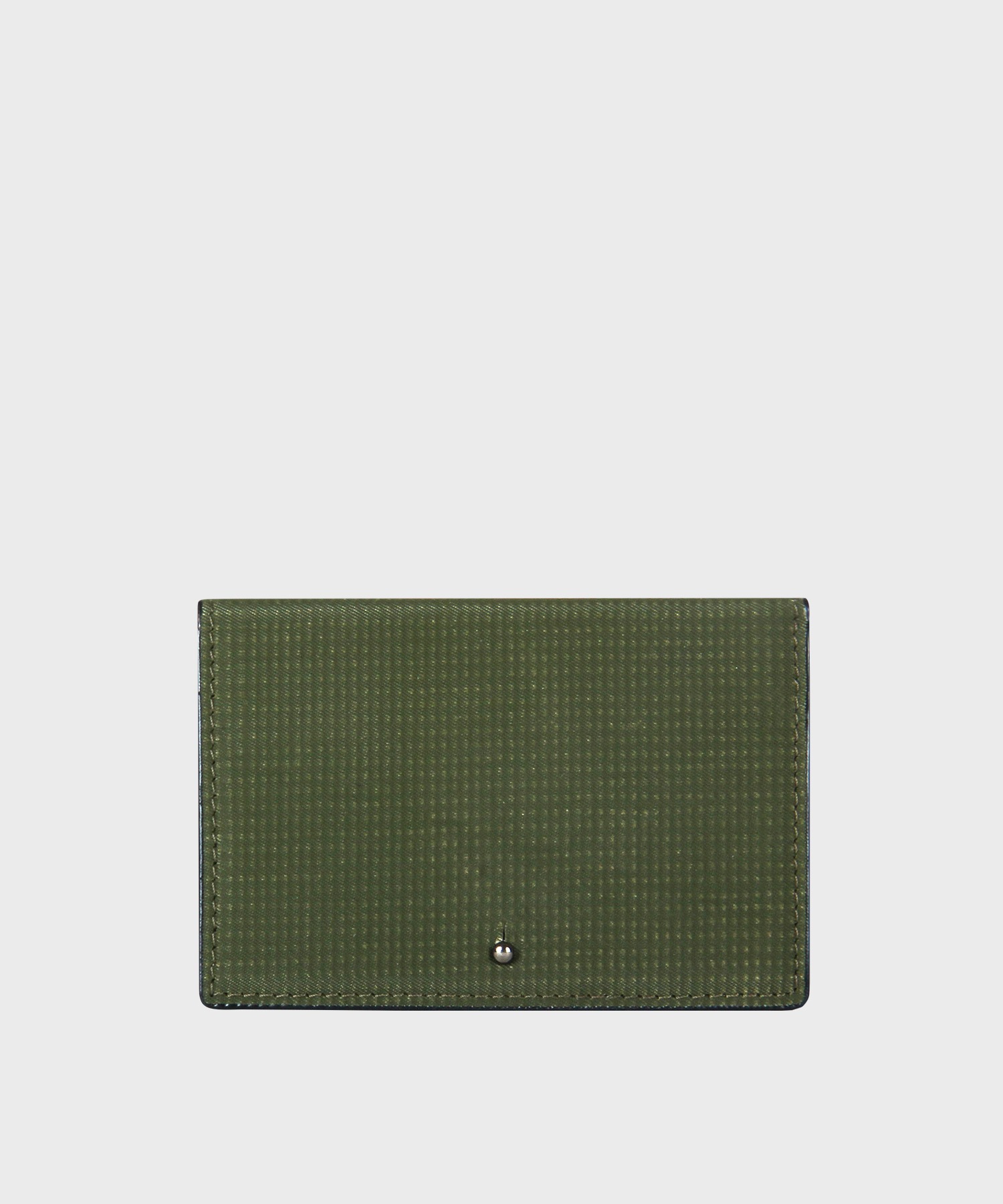 OM BUTTON STUD WALLET (OLIVE DRAB) / UPCYCLED
