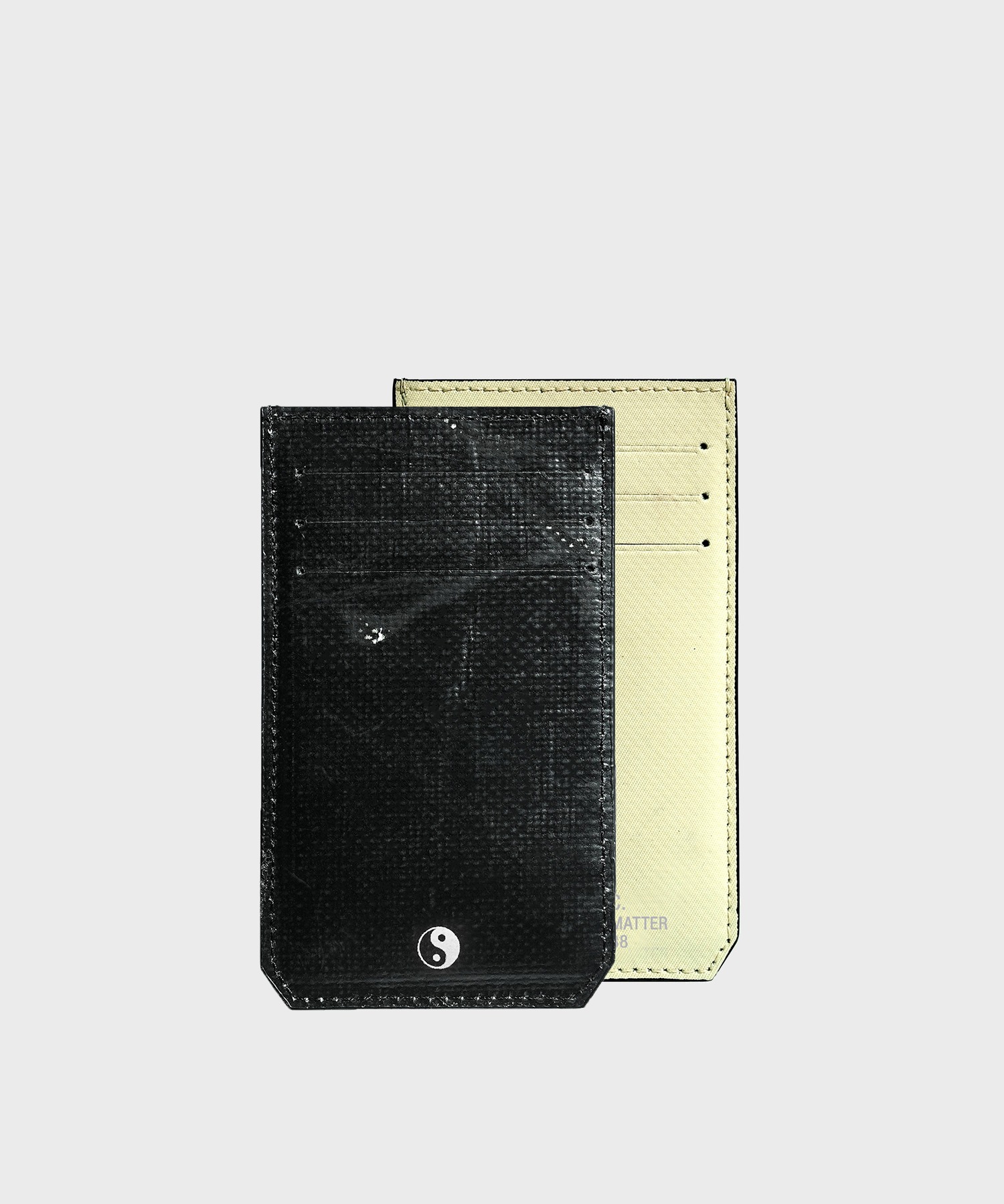 ONE CARD WALLET (BLACK) / UPCYCLED