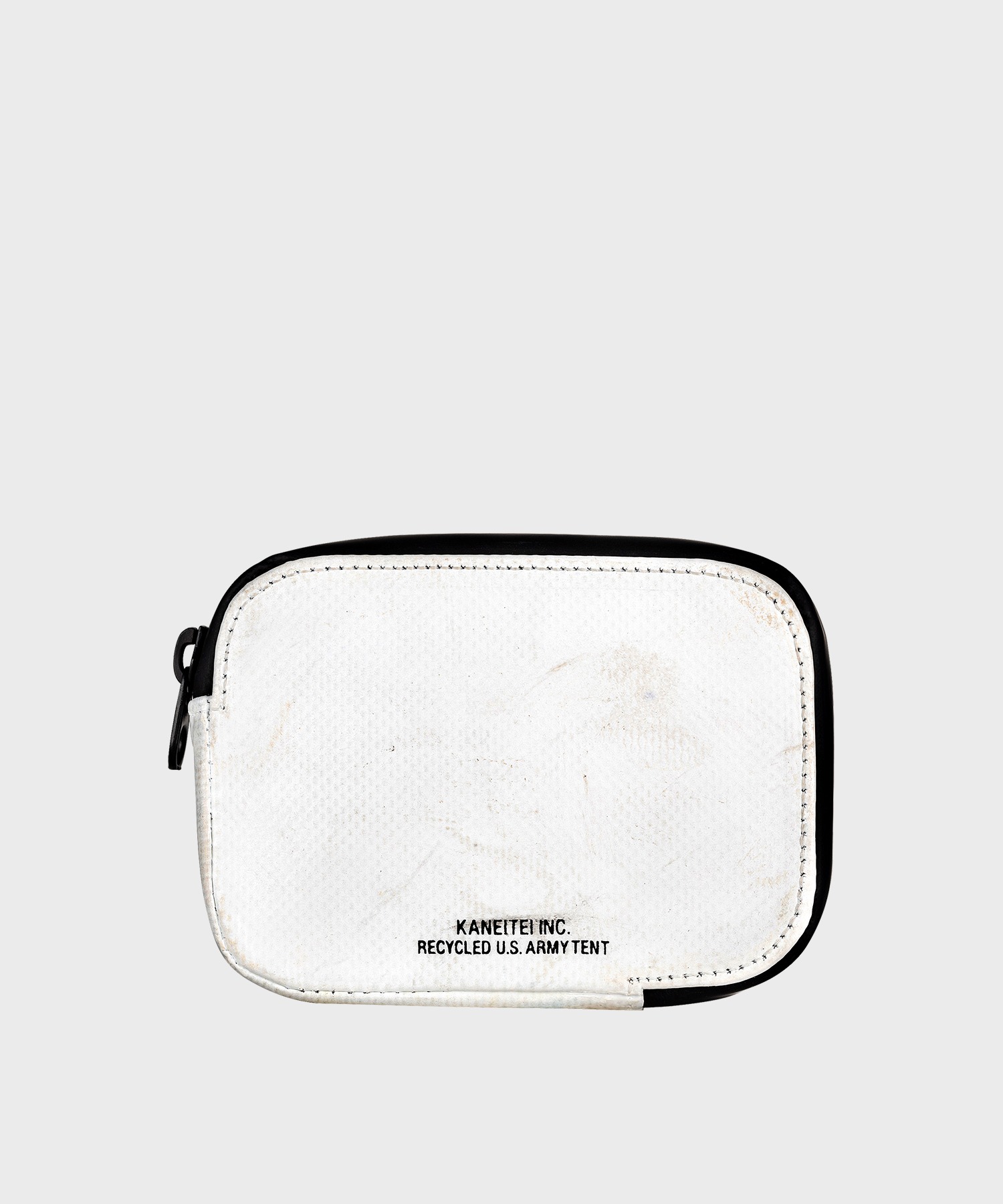 BRICK ZIP WALLET S (WHITE) / UPCYCLED