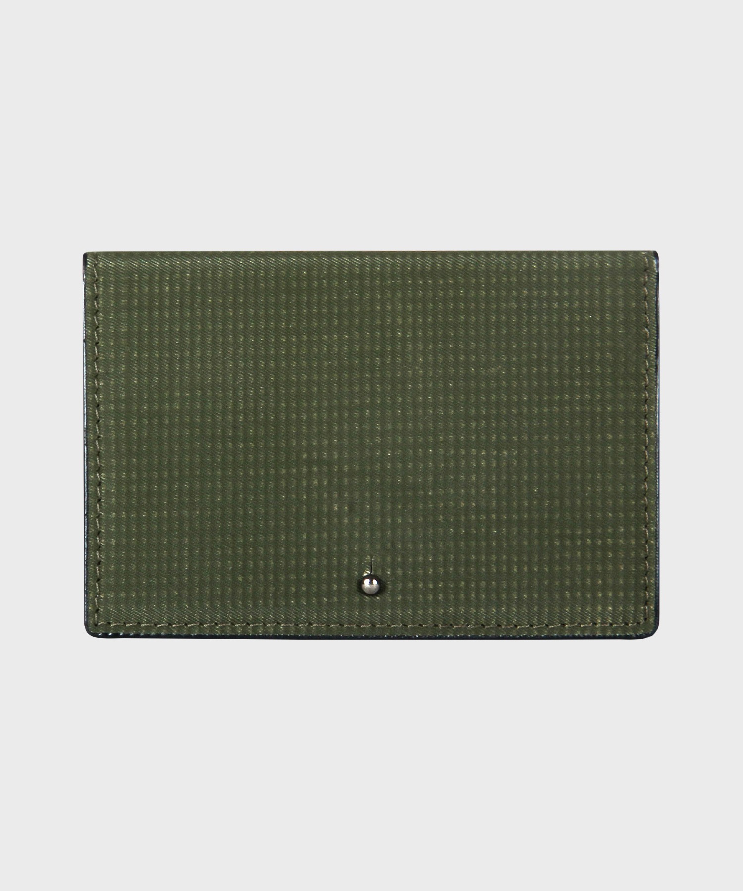 OM BUTTON STUD WALLET (OLIVE DRAB) / UPCYCLED
